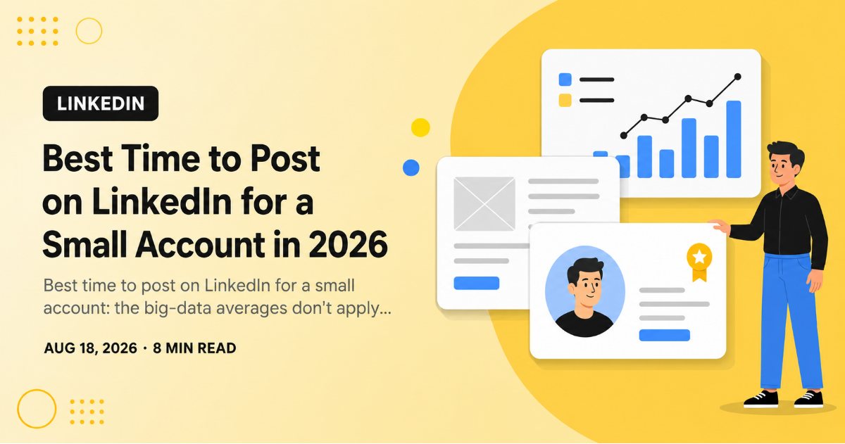 Best Time to Post on LinkedIn for a Small Account in 2026