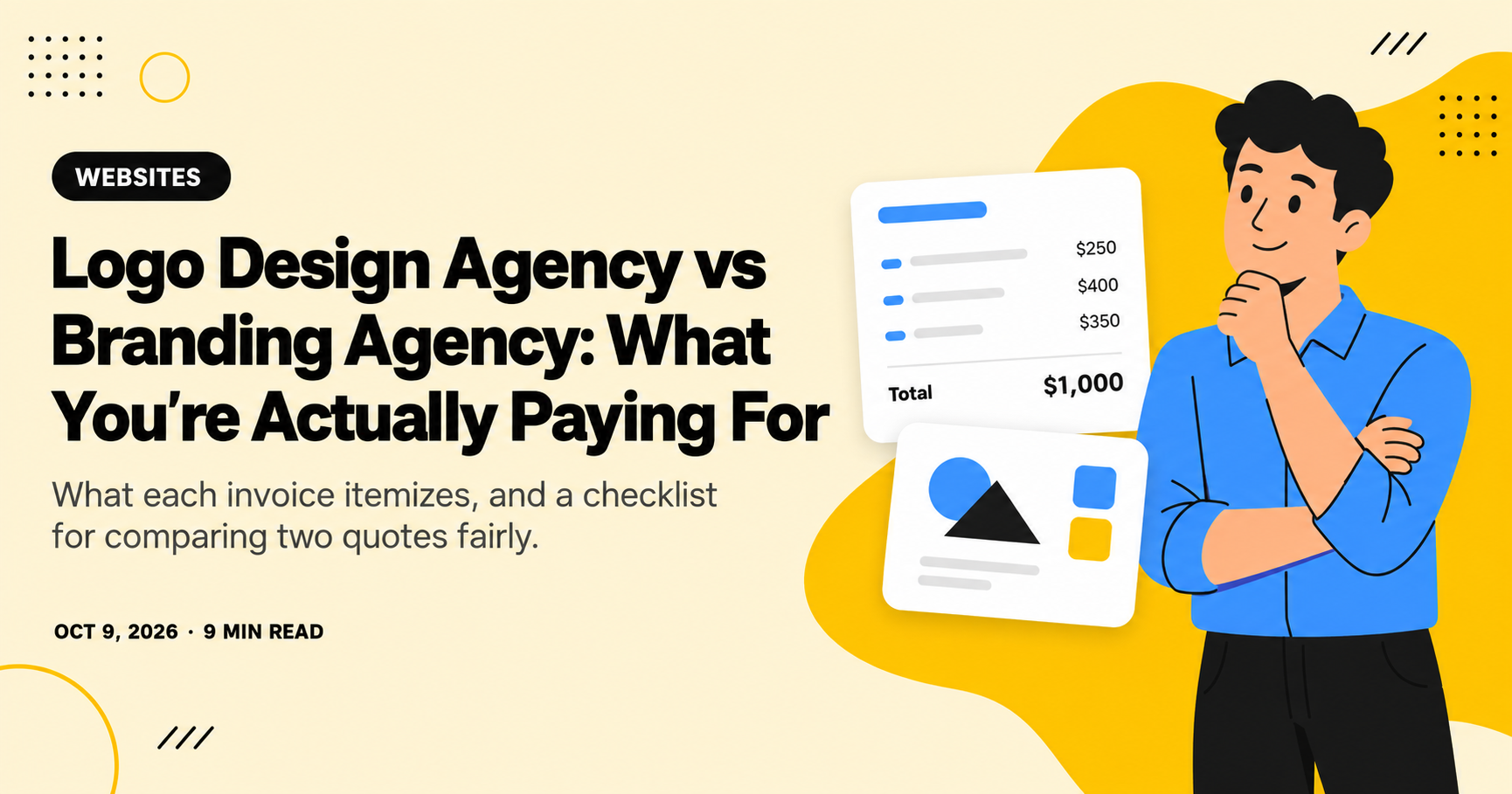 Logo Design Agency vs Branding Agency: What You're Actually Paying For