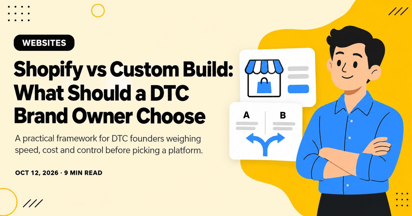 Shopify vs Custom Build: What Should a DTC Brand Owner Choose